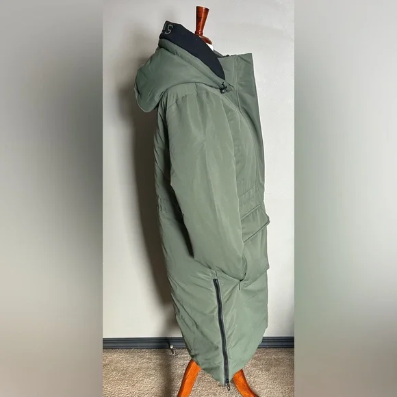 Spyder Women's Olive Hooded Puffer Coat - Picture 10 of 16